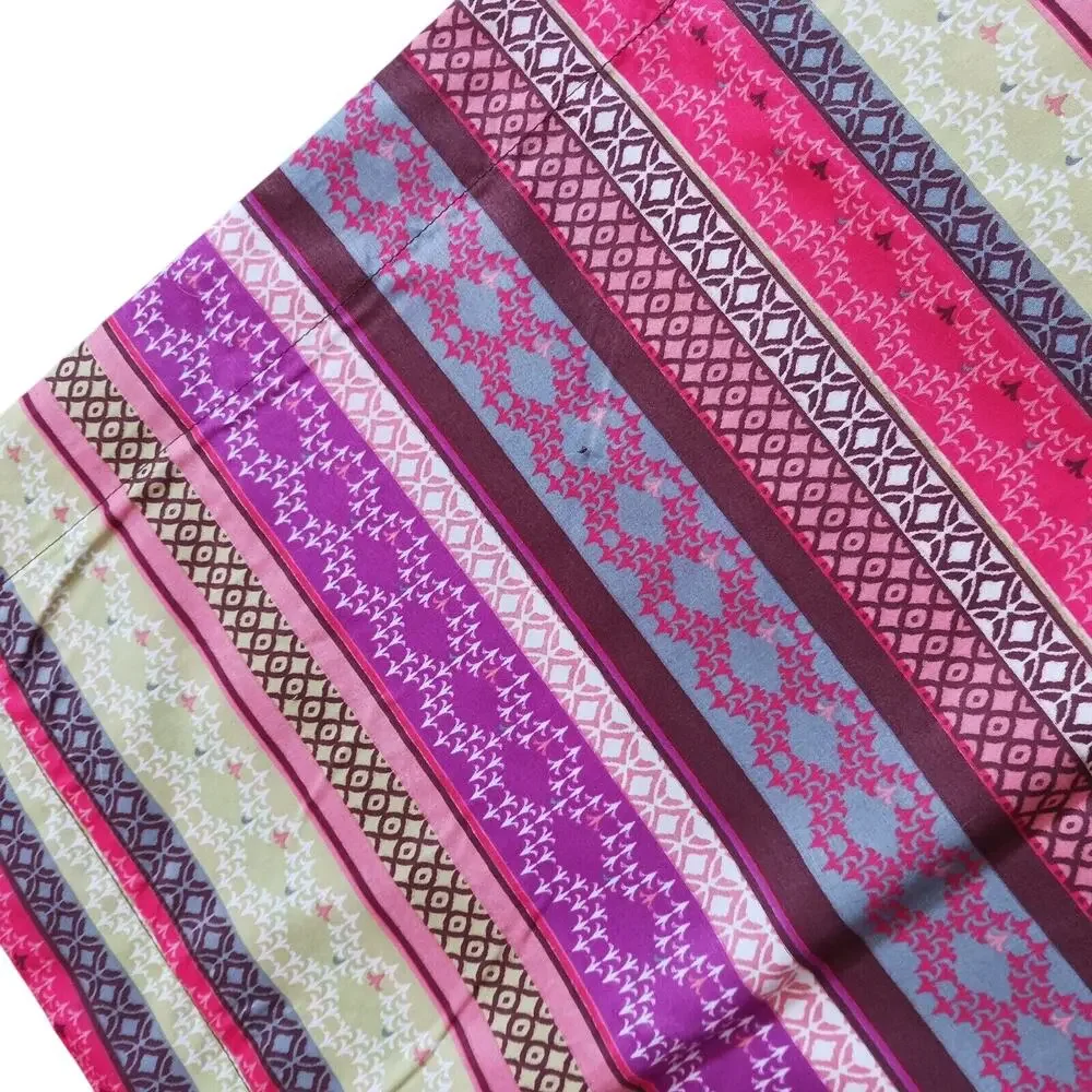 2 Bed Pillow Cases Vintage Art‎ Deco Floral Tropical 20 x26 Colorful REVERSIBLE